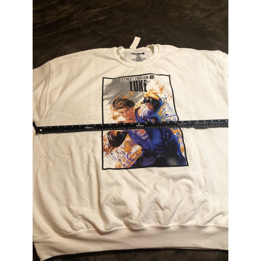 Men's Street Fighter Sweatshirt 3X-Large White- NWT